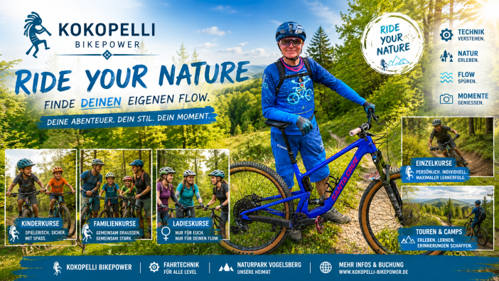Mountainbike Academy in der Vulkanregion Vogelsberg am Hoherodskopf